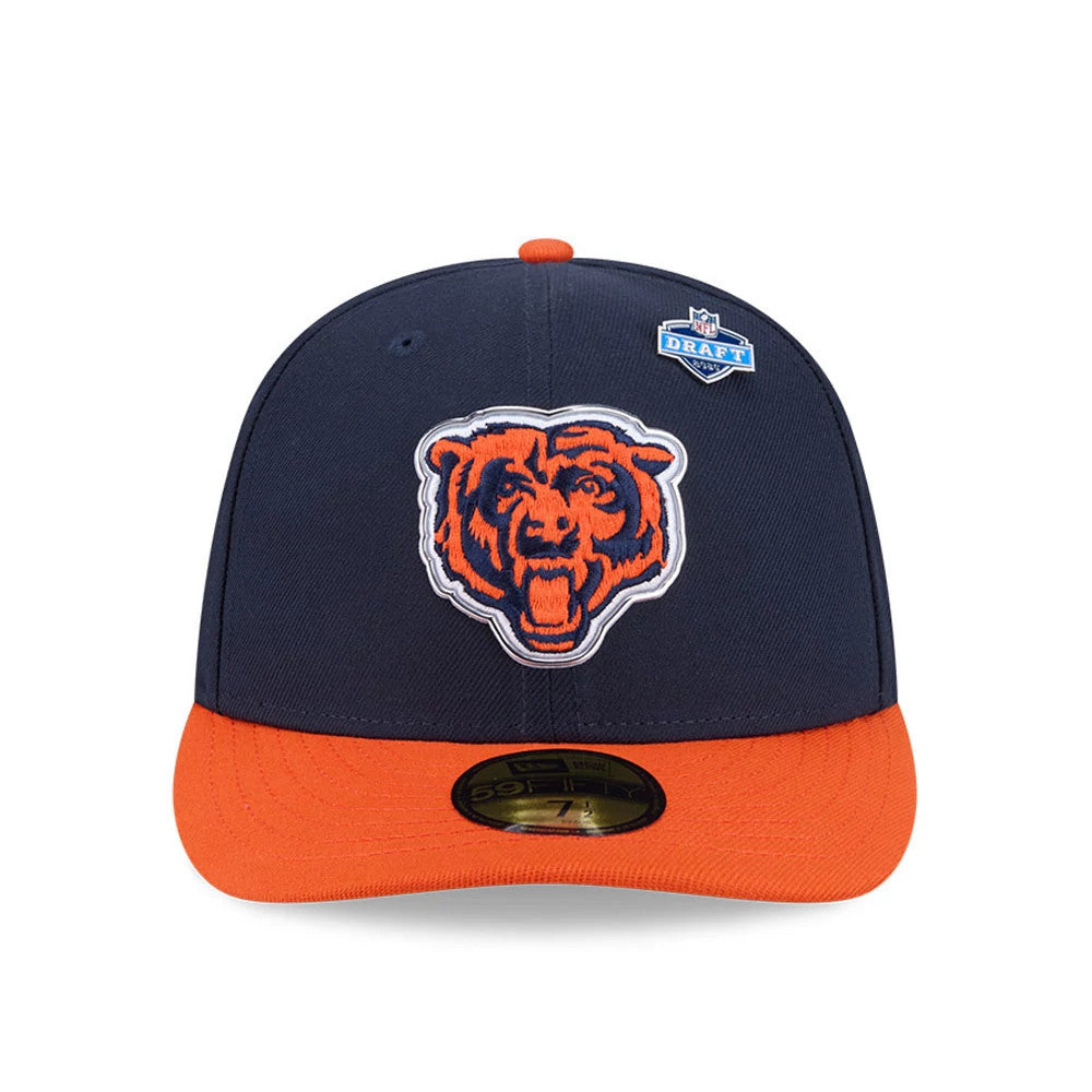Pictured is this NFL Draft 2026 Chicago Bears 59FIFTY Fitted cap in navy. 3