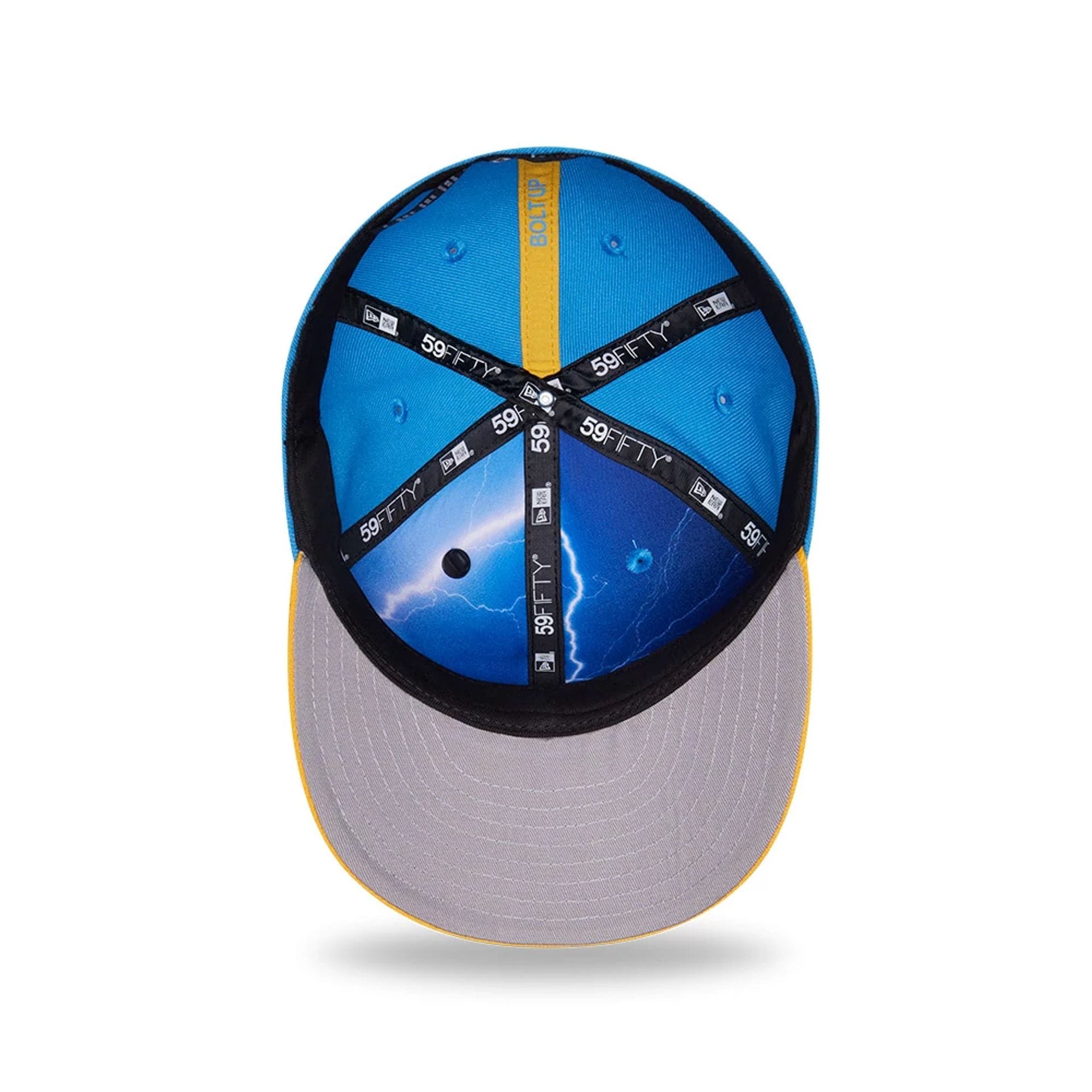 Pictured is this NFL Draft 2026 LA Chargers 59FIFTY Fitted cap in blue. 2