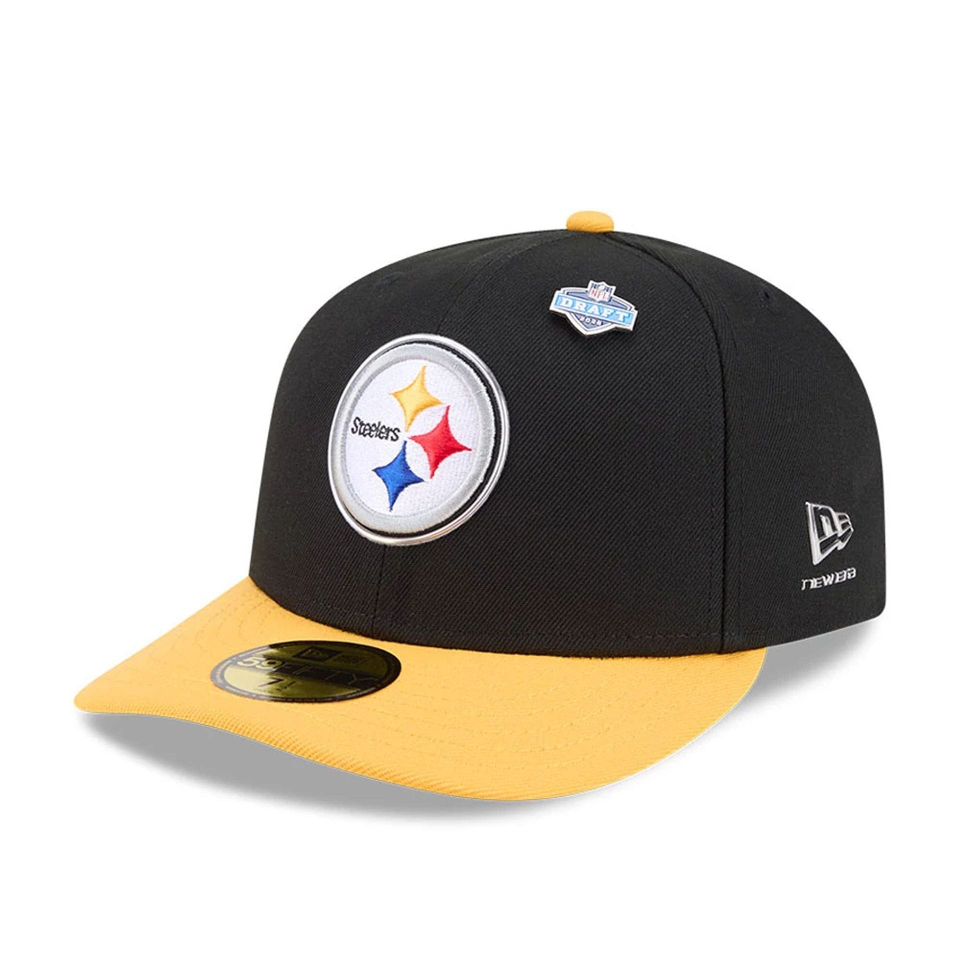Pictured is this NFL Draft 2026 Pittsburgh Steelers 59FIFTY Fitted cap in black. 1