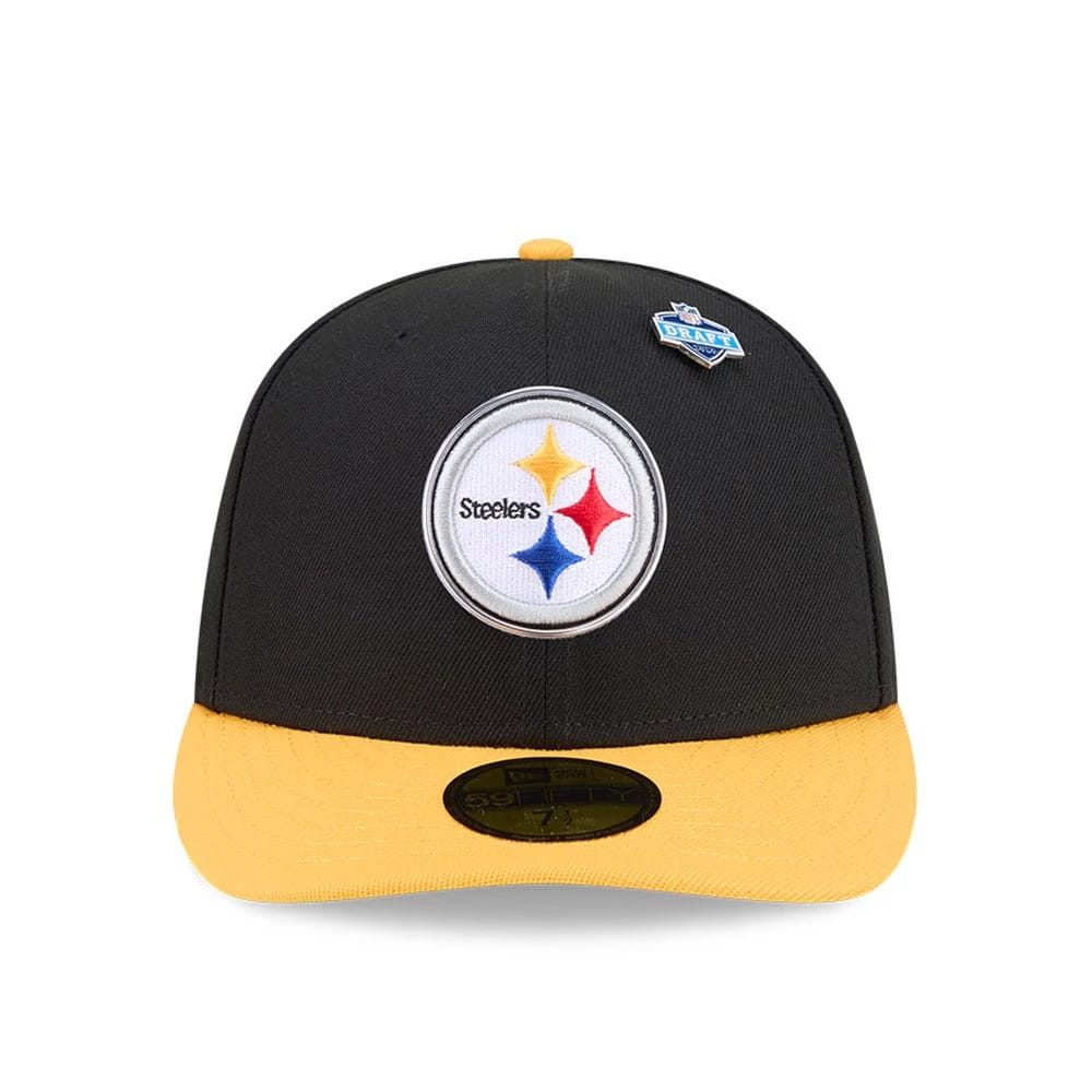 Pictured is this NFL Draft 2026 Pittsburgh Steelers 59FIFTY Fitted cap in black. 3