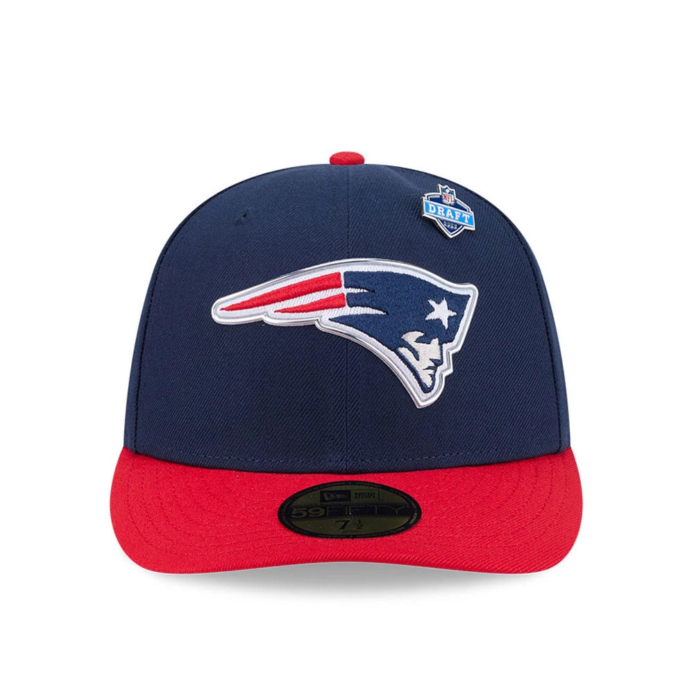 Pictured is this NFL Draft 2026 New England Patriots 59FIFTY Fitted cap in dark blue. 3