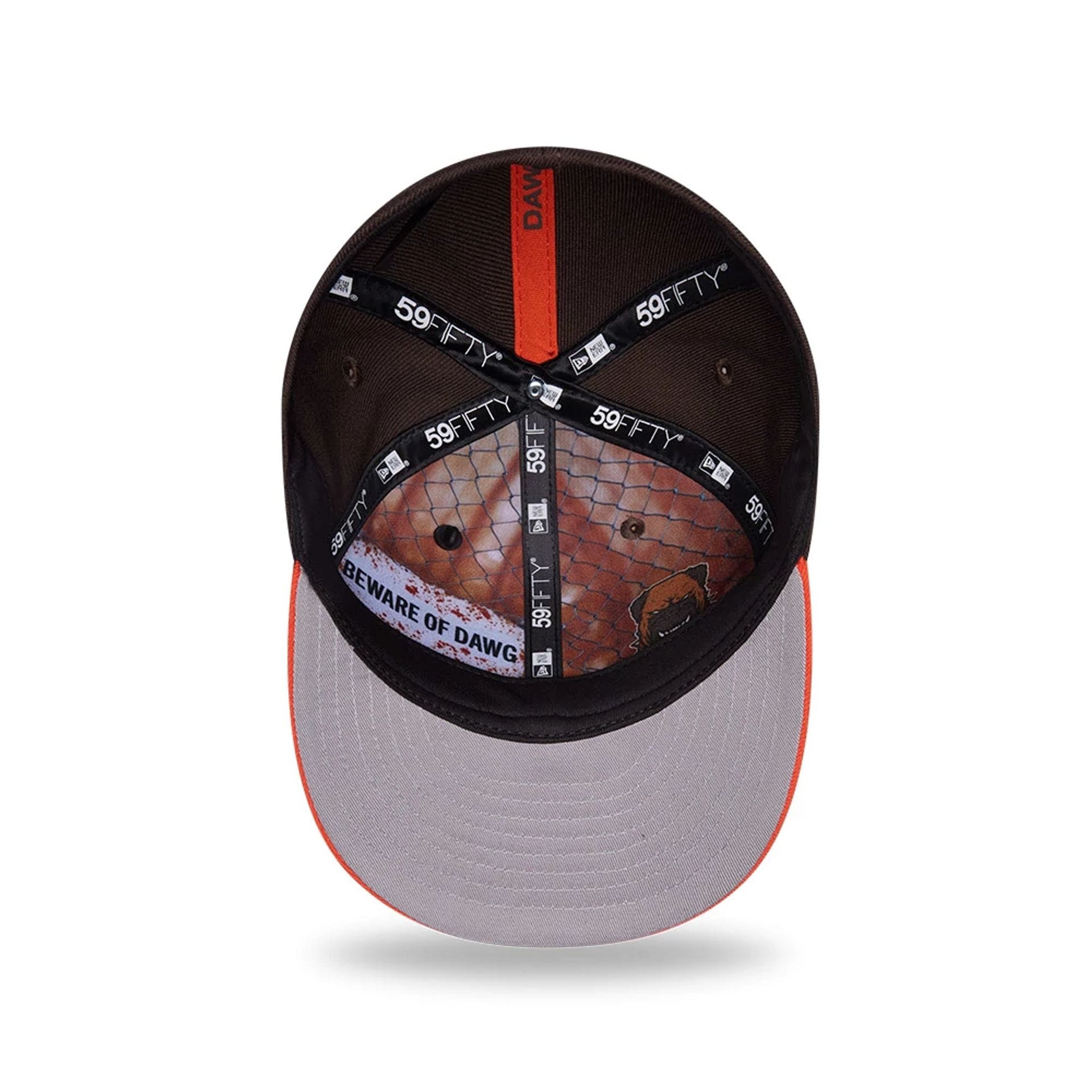 Pictured is this NFL Draft 2026 Cleveland Browns 59FIFTY Fitted cap in dark brown. 2