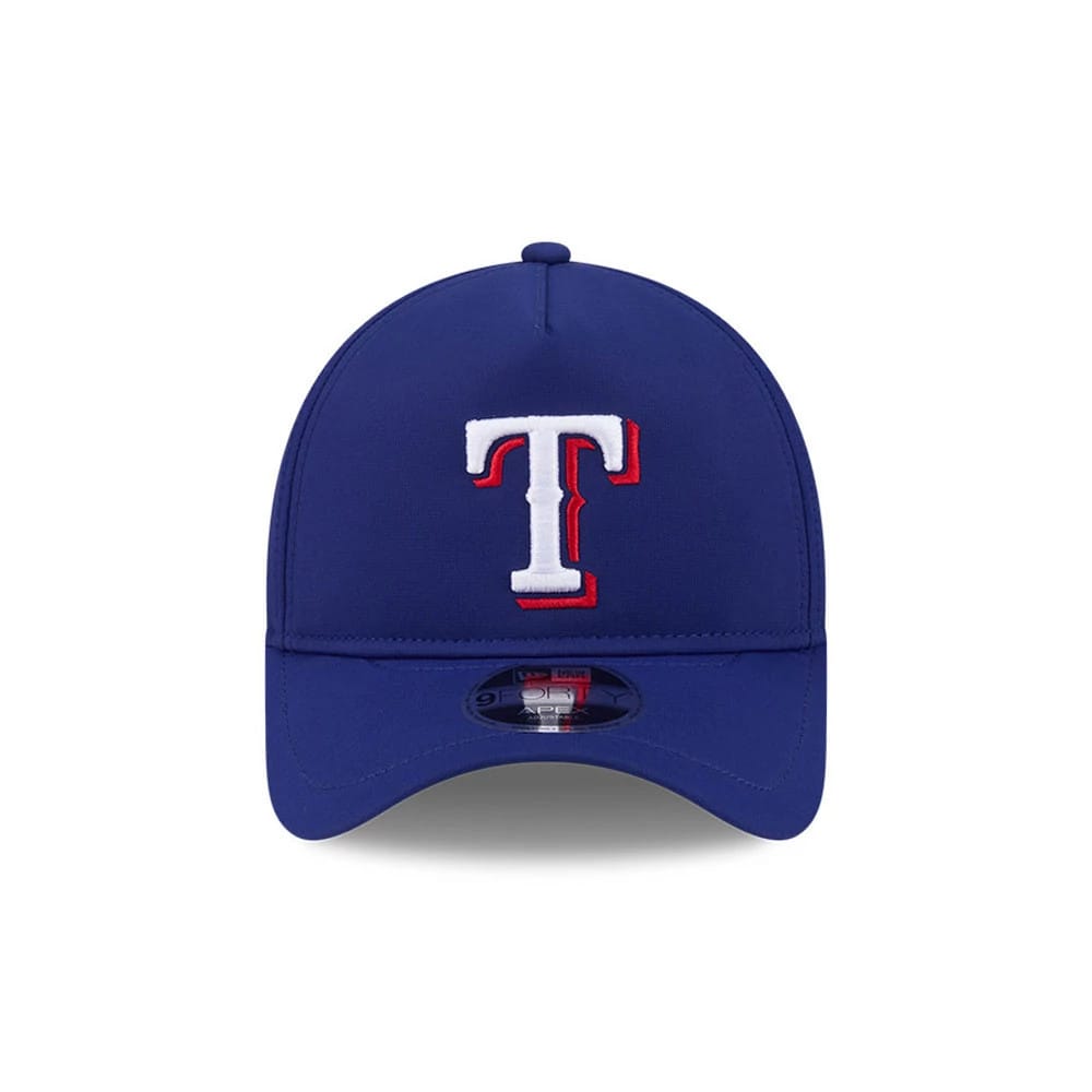 Pictured is this MLB Quickstrike Texas Rangers 9FORTY Apex cap in dark blue. 3