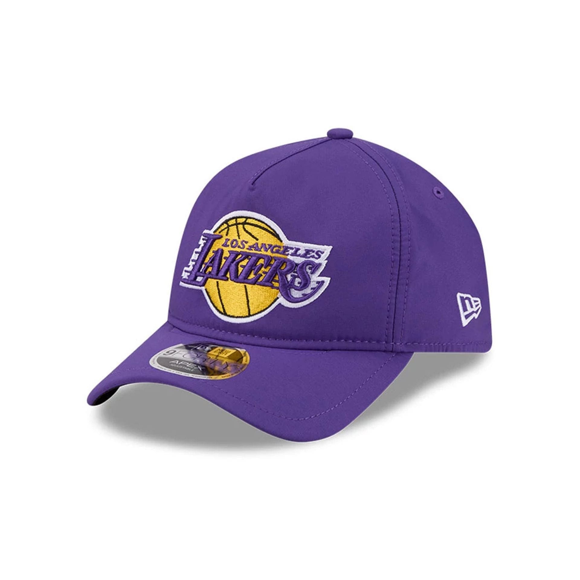 Pictured is this NBA Quickstrike LA Lakers 9FORTY Apex cap in purple. 1