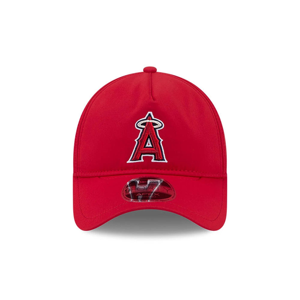Pictured is this MLB Quickstrike LA Angels 9FORTY Apex cap in red. 3
