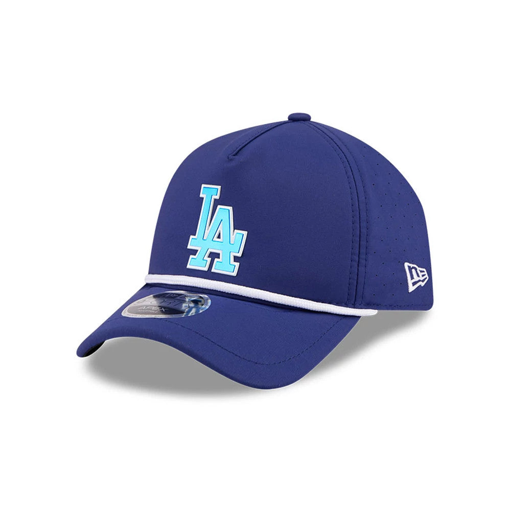 Pictured is this MLB Quickstrike Dodgers 9FORTY Apex cap in dark blue. 1