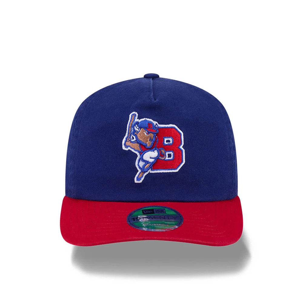 Pictured is this MiLB On Field Player Replica Buffalo Bisons 19TWENTY cap in Dark Blue. 3