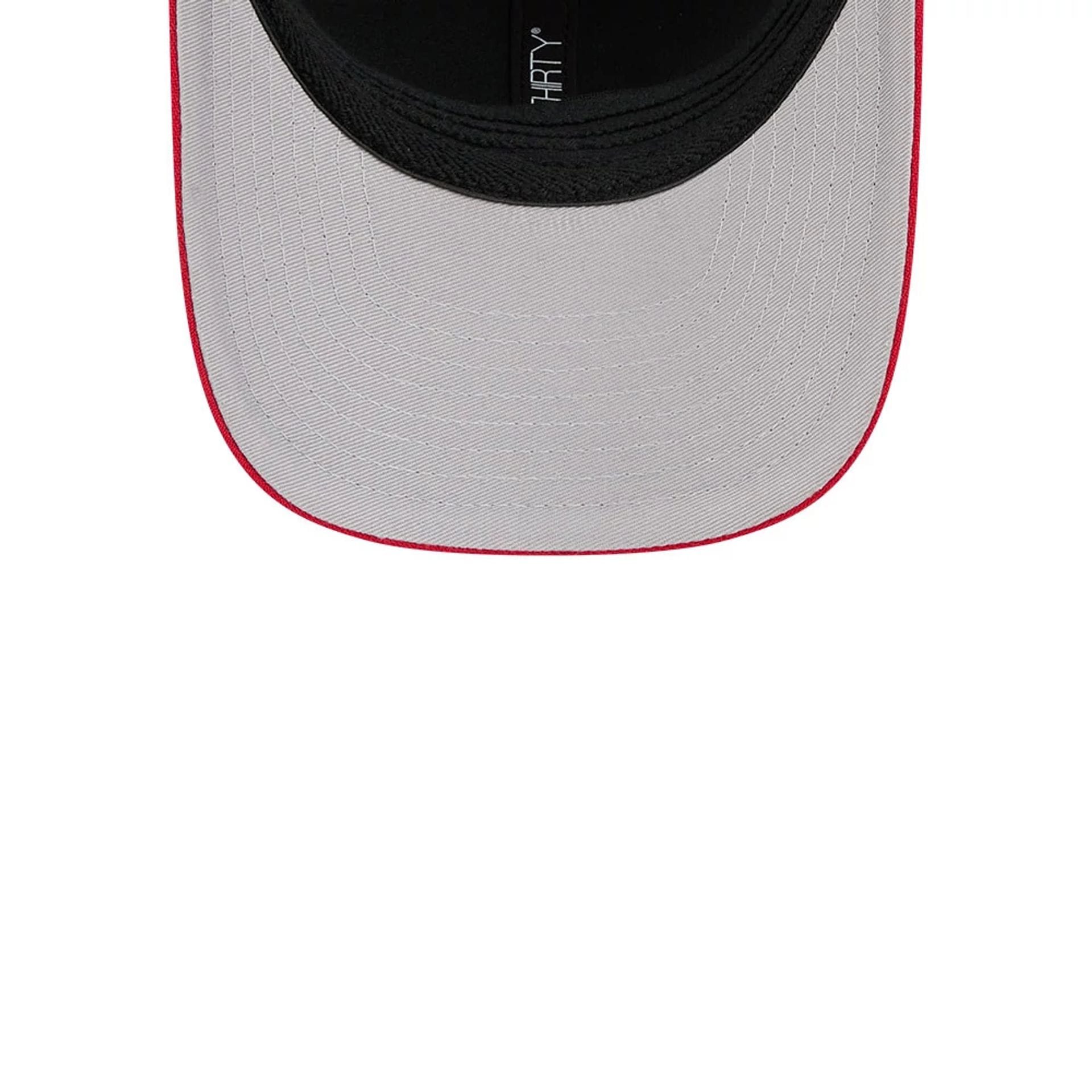 Pictured is this MiLB On Field Player Replica Lake Elsinore Storm 39THIRTY M-Crown Stretch Fit cap in Black. 2