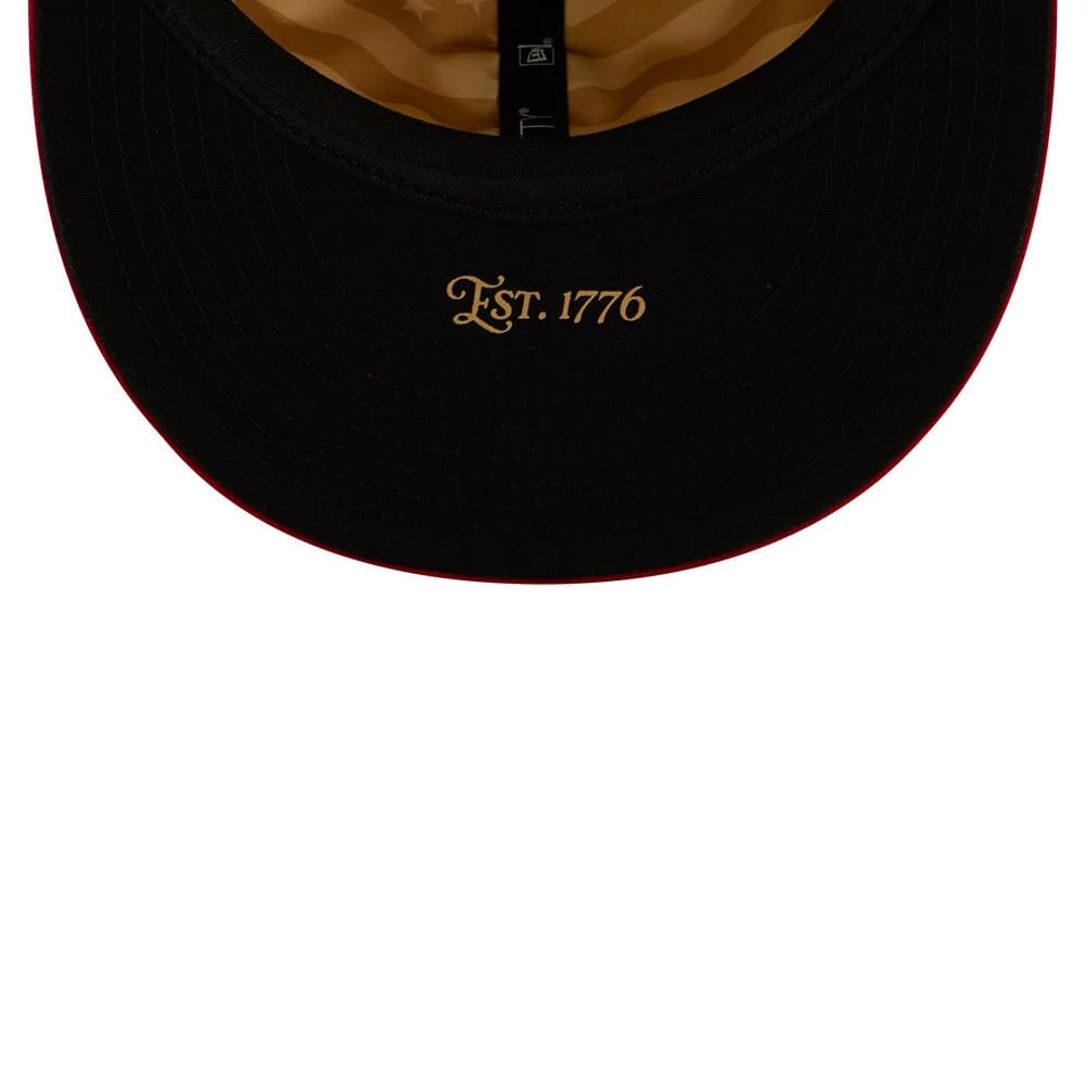 Pictured is this MLB 4th Of July 2026 Boston Red Sox 59FIFTY Fitted cap in red. 8