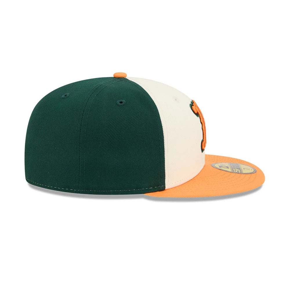 Pictured is this MLB City Connect Baltimore Orioles 59FIFTY Fitted cap in Dark Green. 7