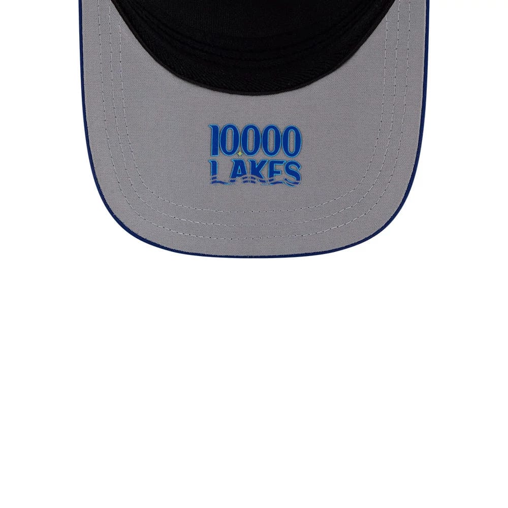 Pictured is this MLB City Connect Minnesota Twins 39THIRTY M-Crown A-Frame Stretch Fit cap in blue. 2