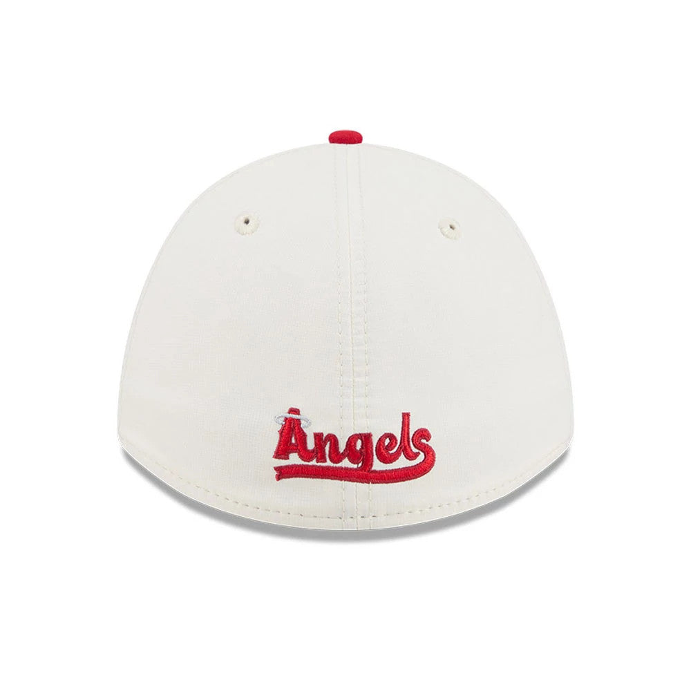 Pictured is this MLB City Connect LA Angels 39THIRTY M-Crown A-Frame Stretch Fit cap in navy. 7