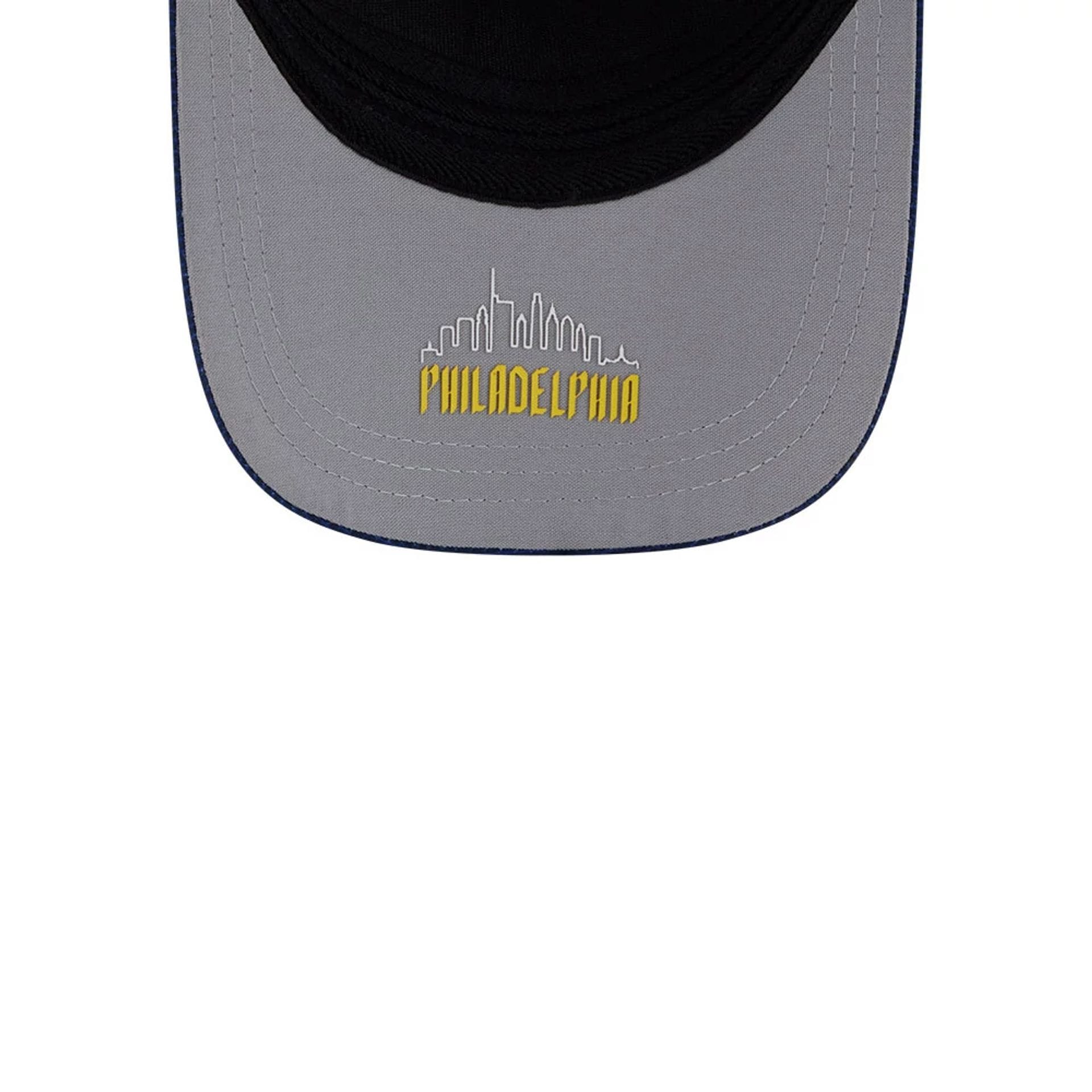 Pictured is this MLB City Connect Philadelphia Phillies 39THIRTY M-Crown A-Frame Stretch Fit cap in Blue. 2