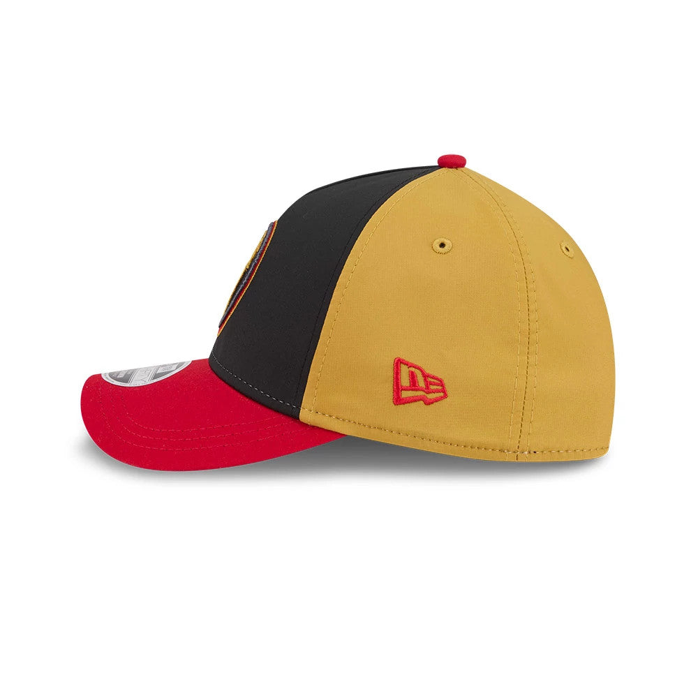 Pictured is this MLB City Connect Pittsburgh Pirates 39THIRTY M-Crown A-Frame Stretch Fit cap in black. 7