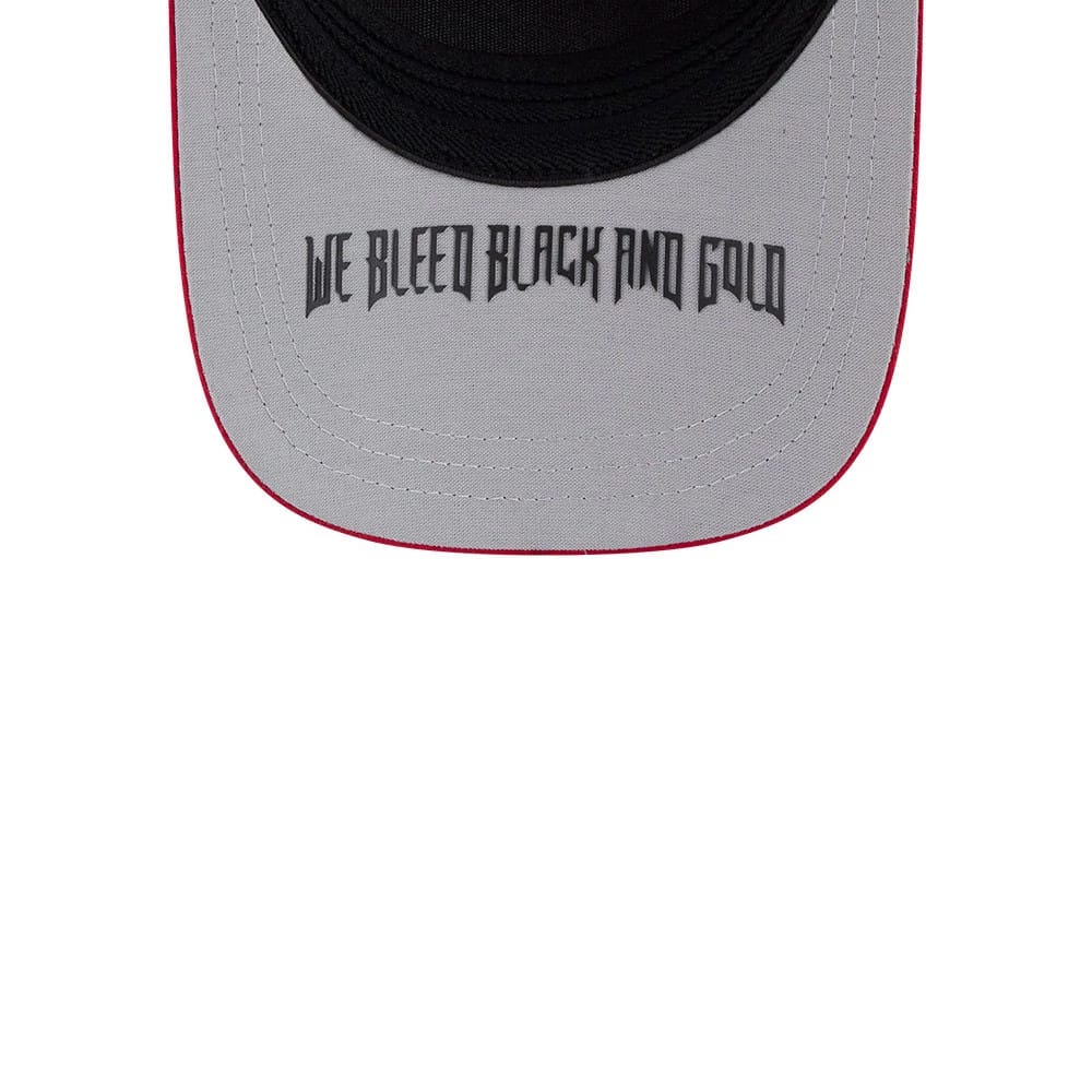 Pictured is this MLB City Connect Pittsburgh Pirates 39THIRTY M-Crown A-Frame Stretch Fit cap in black. 2
