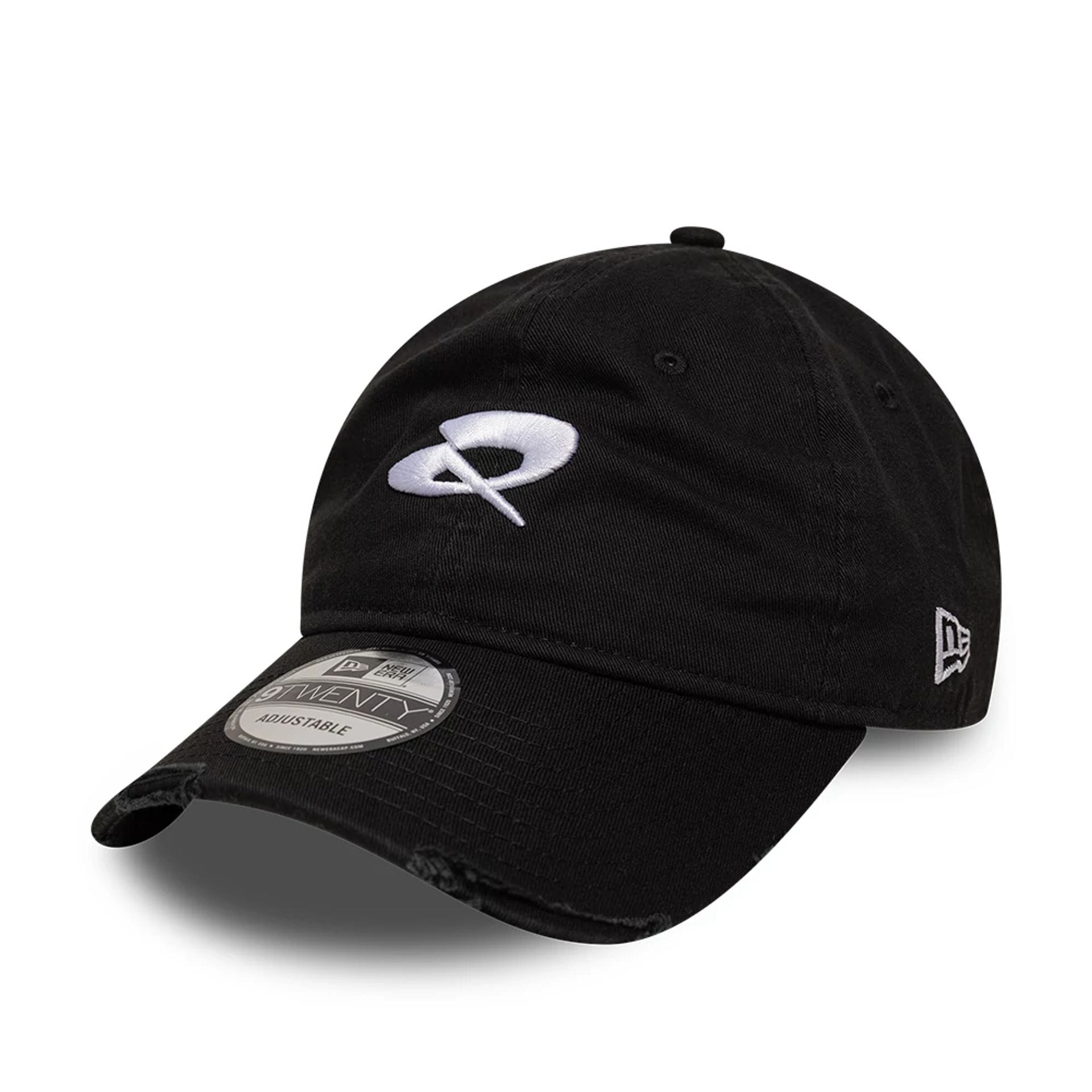 Pictured is this Quadrant X New Era Distressed 9TWENTY cap in black. 1