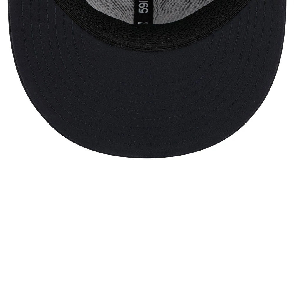 Pictured is this MLB Batting Practice 2026 Detroit Tigers 59FIFTY Fitted cap in navy. 7