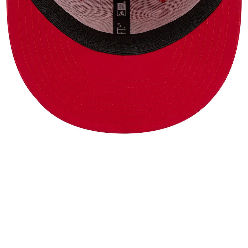 Pictured is this MLB Batting Practice 2026 LA Angels 59FIFTY Fitted cap in red. 7