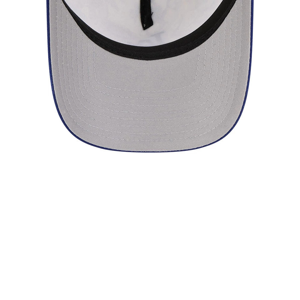 Pictured is this MLB Spring Floral LA Dodgers 9FORTY A-Frame cap in dark blue. 2