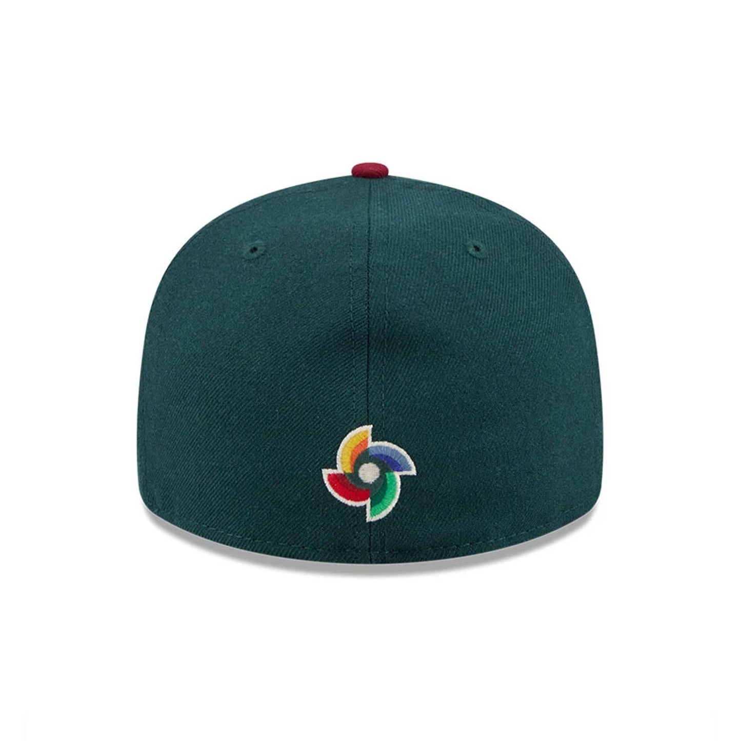 Pictured is this WBC Classical Script Mexico Retro Crown 59FIFTY Fitted cap in Dark Green. 7