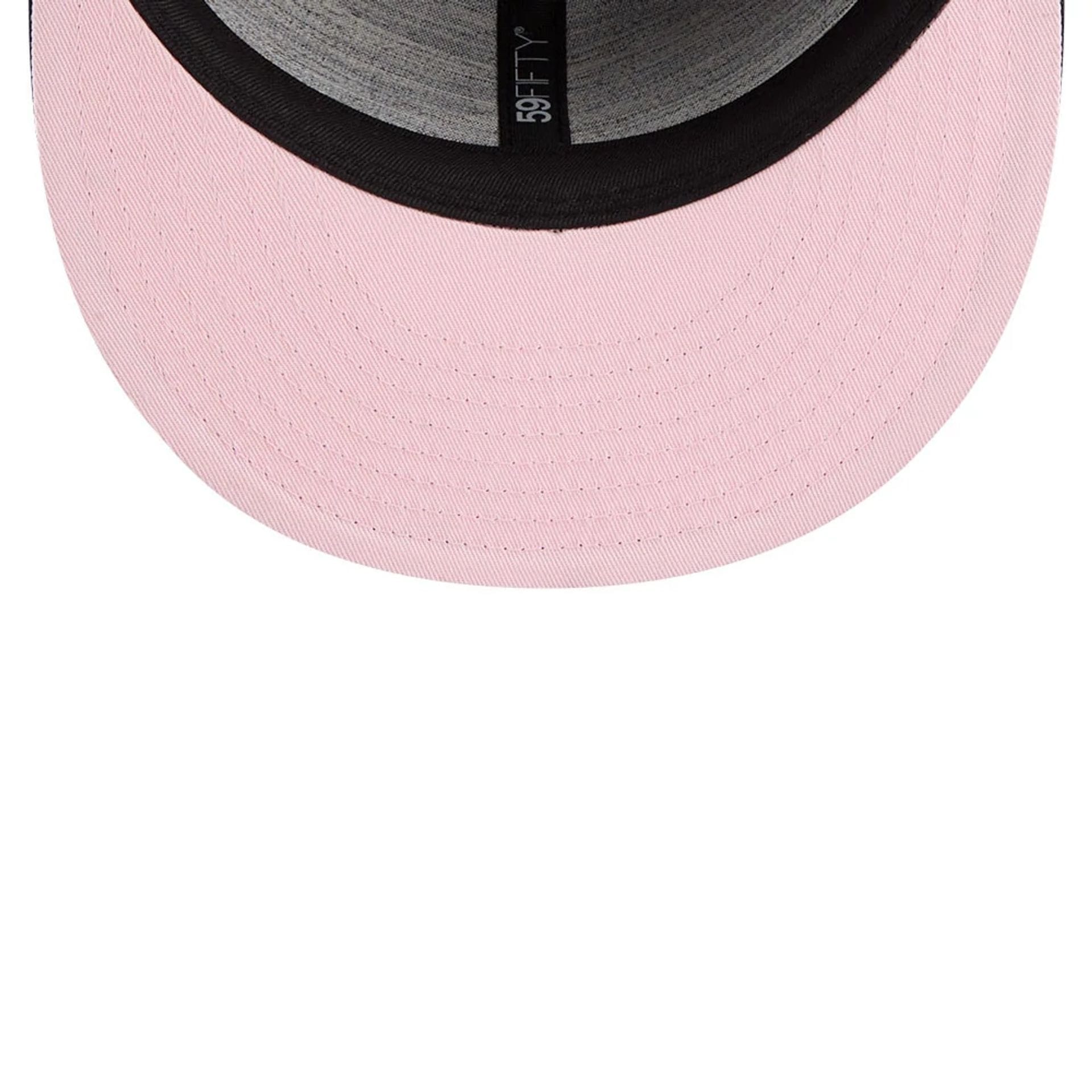 Pictured is this WBC Classical Script Netherlands Retro Crown 59FIFTY Fitted cap in Navy. 2
