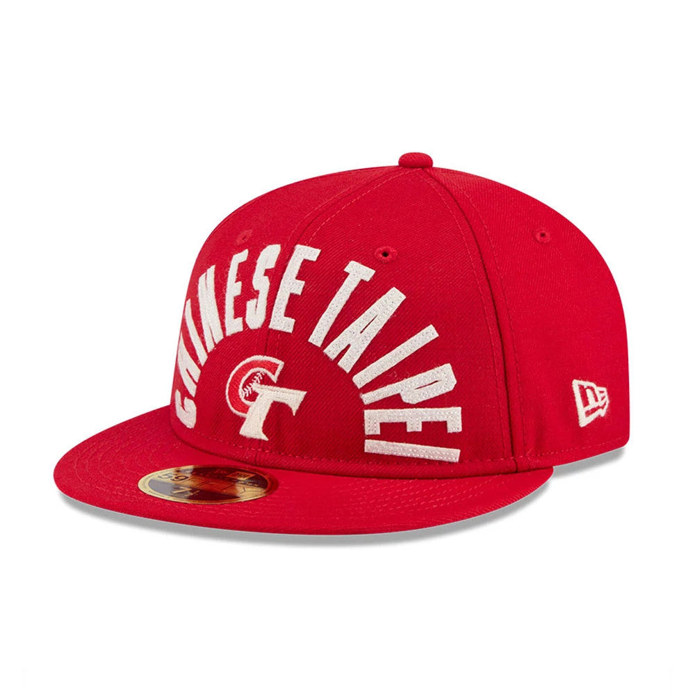 Pictured is this WBC Classical Script Taipei Retro Crown 59FIFTY Fitted cap in red. 4