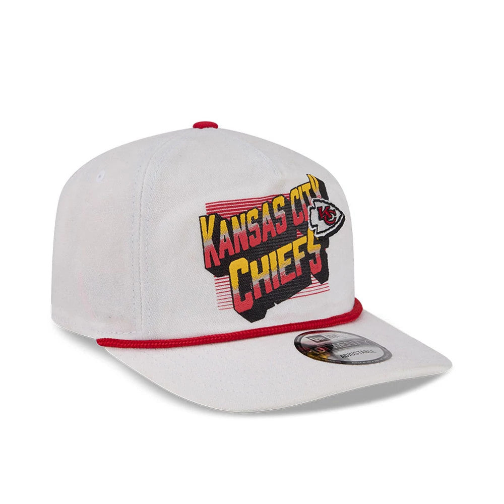 Pictured is this NFL Duck Cloth Kansas City Chiefs 19TWENTY cap in cream. 4