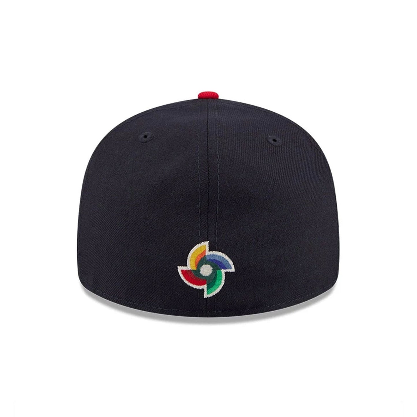 Pictured is this WBC Classical Script Panama Retro Crown 59FIFTY Fitted cap in navy. 7