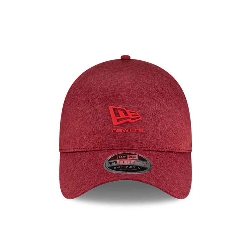 Pictured is this New Era 39THIRTY Infinity Stretch Fit cap in dark red. 2