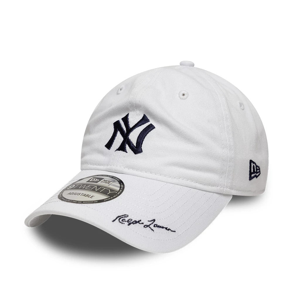 Pictured is this Ralph Lauren X MLB New York Yankees 9TWENTY cap in white. 1