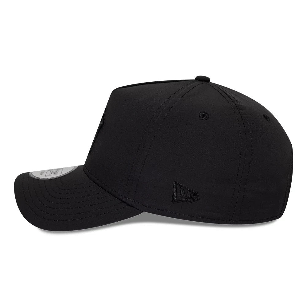 Pictured is this MLB Recycled New York Yankees 9FORTY E-Frame cap in Black On Black. 4