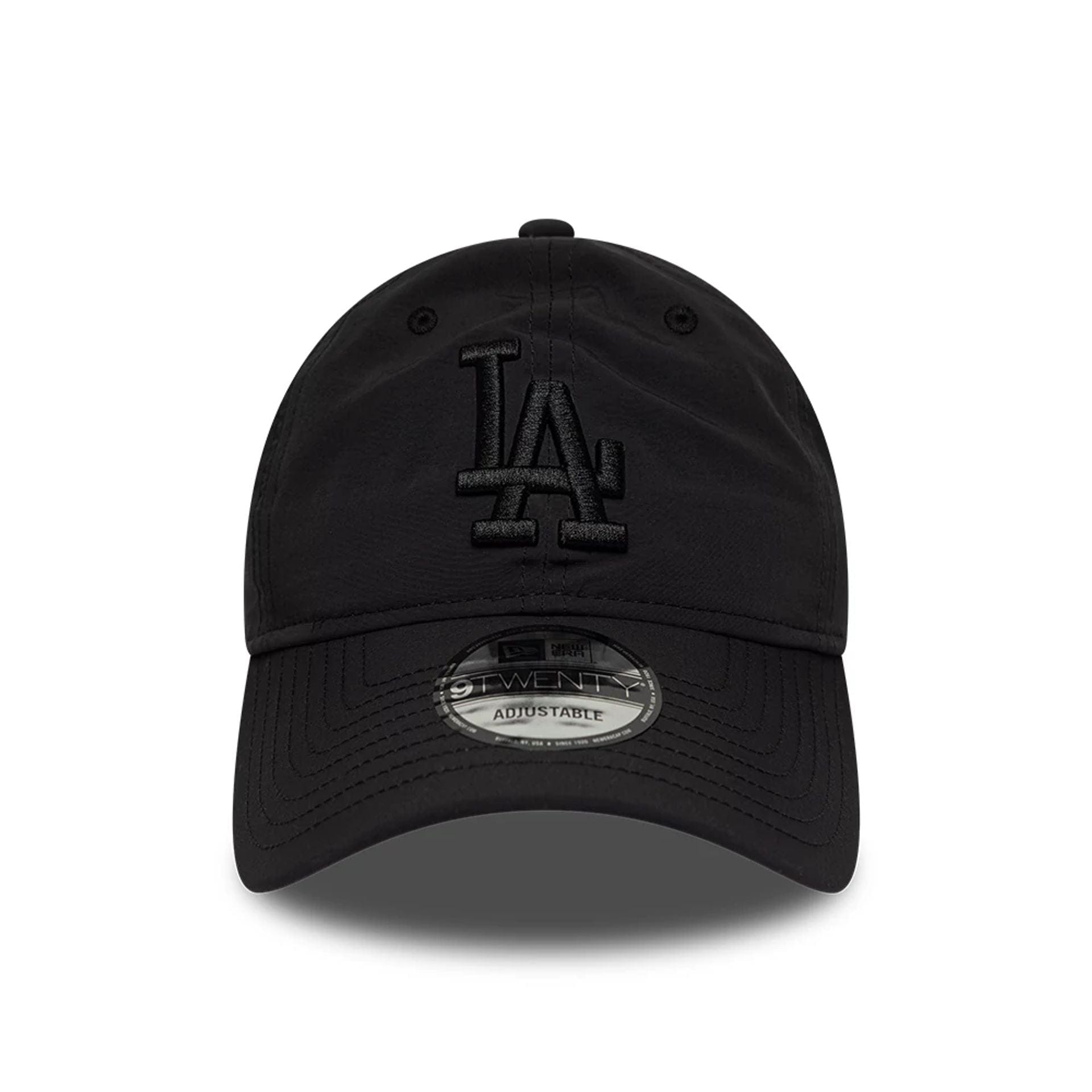 Pictured is this MLB Recycled LA Dodgers 9TWENTY cap in Black On Black. 2