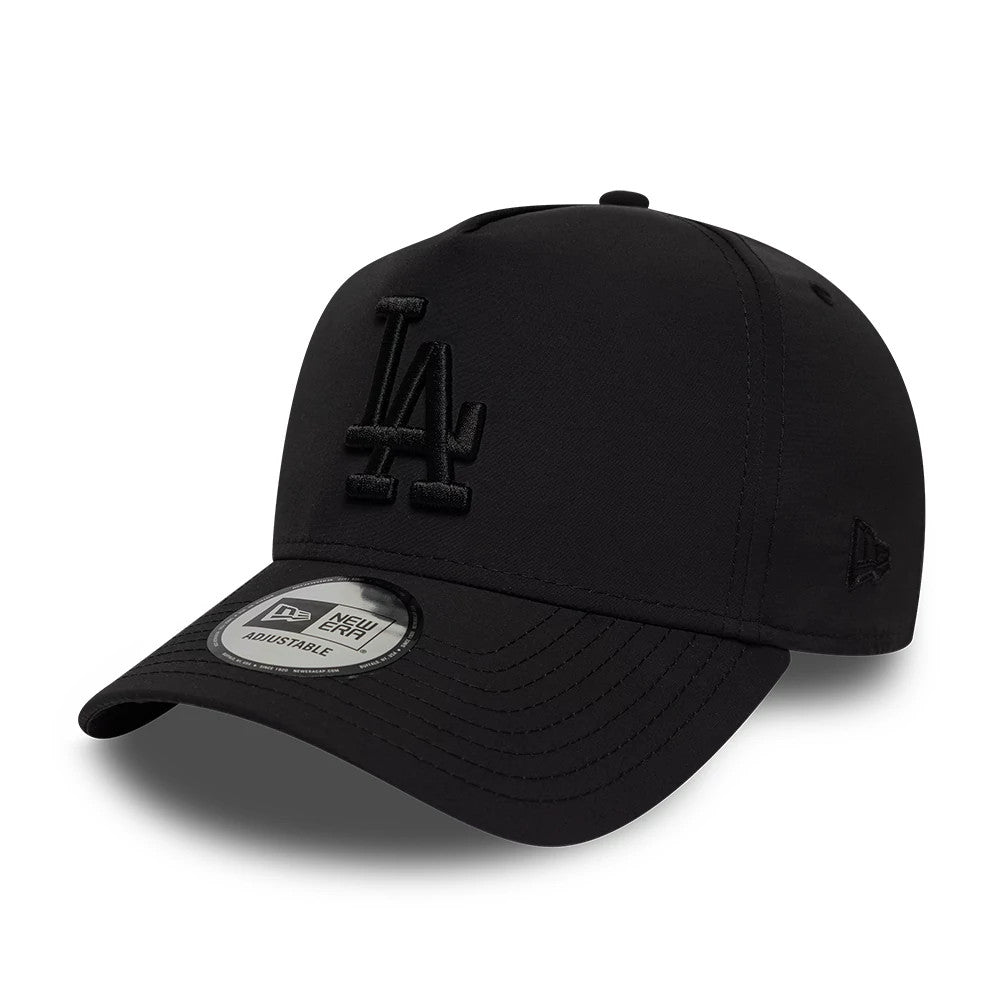 Pictured is this MLB Recycled LA Dodgers 9FORTY E-Frame cap in Black On Black. 1