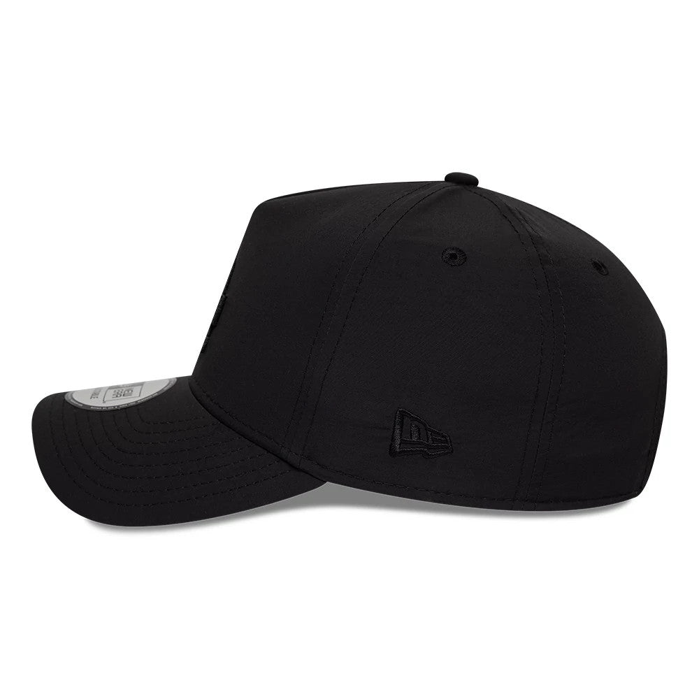 Pictured is this MLB Recycled LA Dodgers 9FORTY E-Frame cap in Black On Black. 4