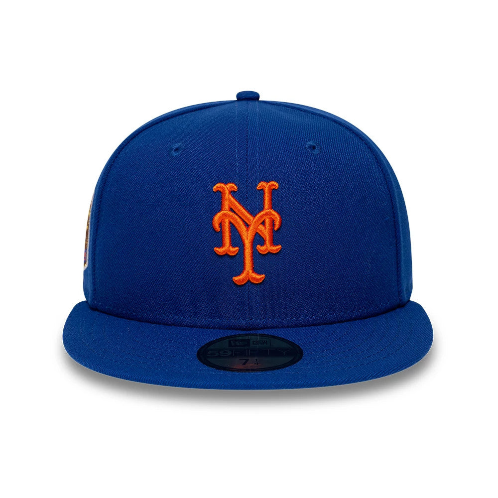 Pictured is this MLB Sidepatch New York Mets 59FIFTY Fitted cap in blue. 3