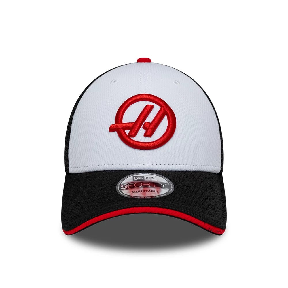Pictured is this Summer League TGR Haas F1 9FORTY cap in black. 2