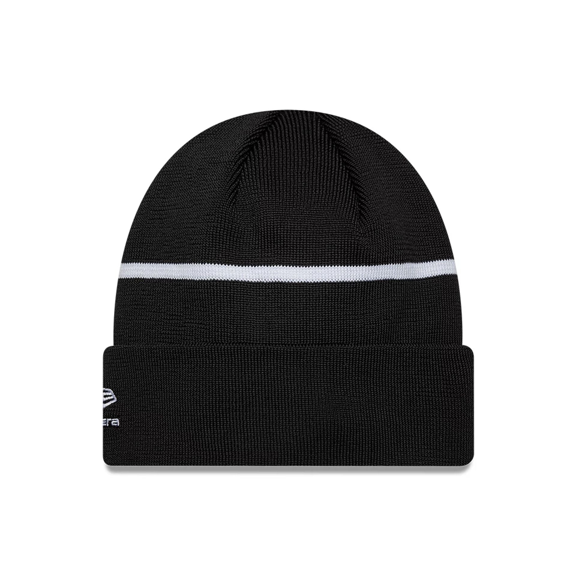 Pictured is this Team TGR Haas F1 Cuff Knit Beanie hat in black. 2