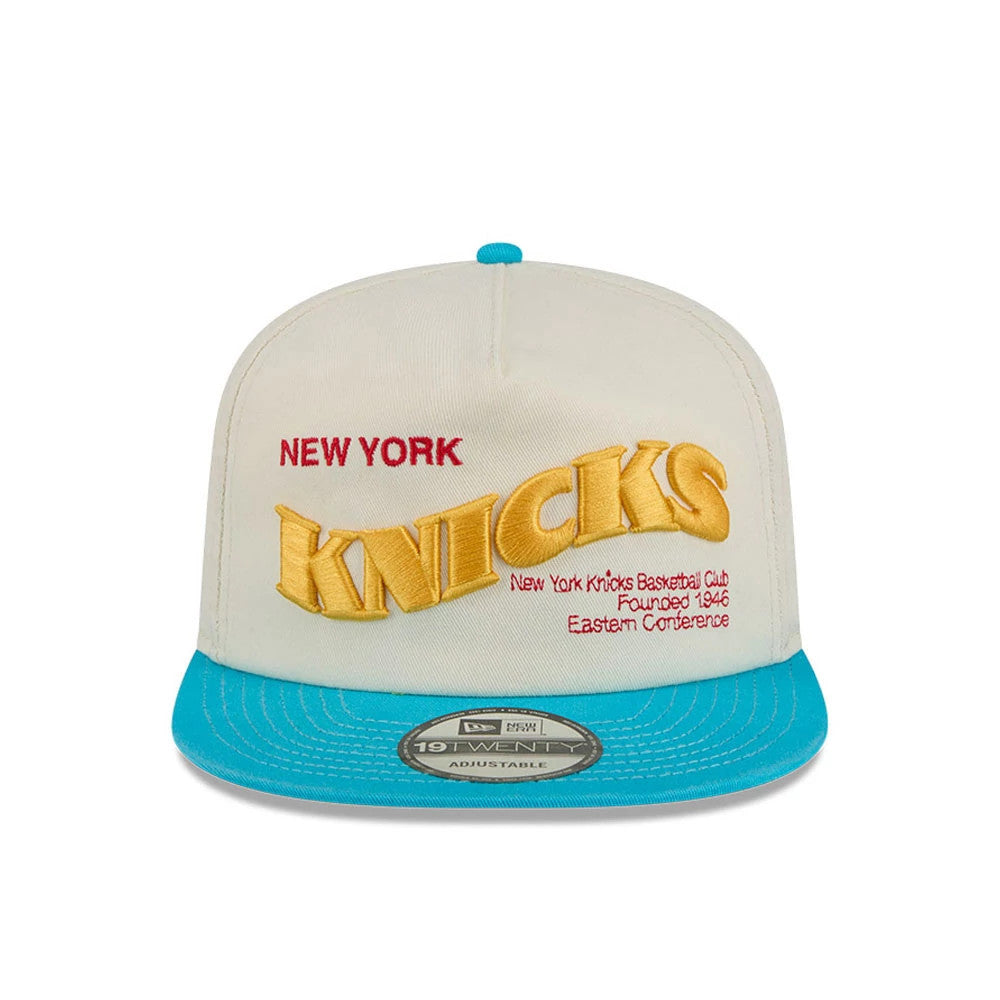 Pictured is this NBA Conference Script New York Knicks 19TWENTY cap in white. 3