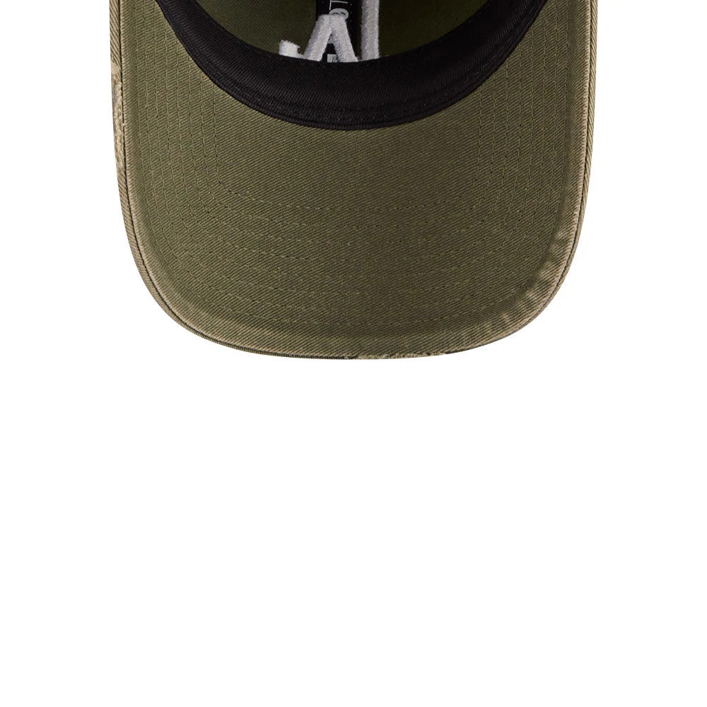 Pictured is this MLB Stencil Distressed LA Dodgers 9TWENTY cap in green. 4