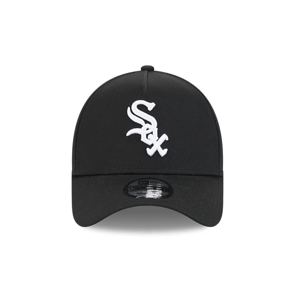 Pictured is this MLB Cooperstown Anniversary Chicago White Sox 9FORTY A-Frame cap in black. 3