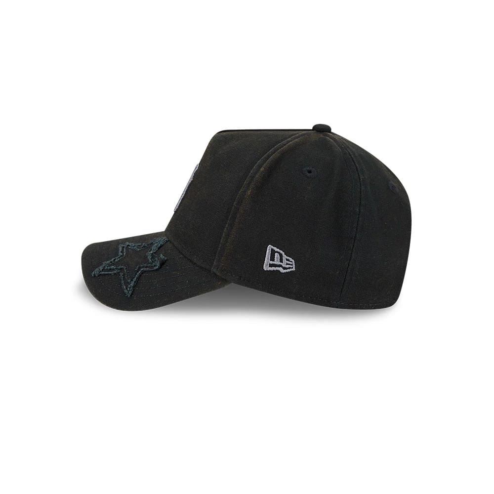 Pictured is this MLB Star Visor New York Yankees 9FORTY A-Frame cap in black. 4