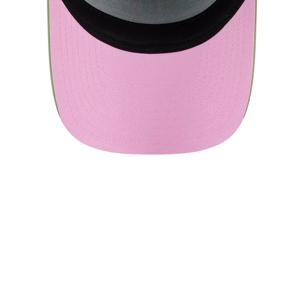 Pictured is this MLB Strawberry Matcha Boston Red Sox 9FORTY A-Frame cap in green. 2