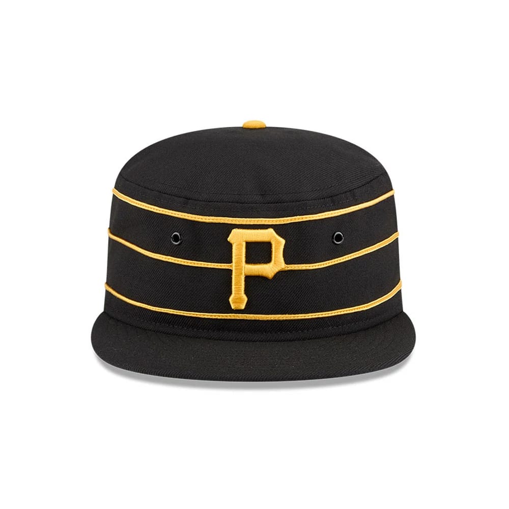 Pictured is this MLB Cooperstown Pittsburgh Pirates Pillbox Adjustable cap in black. 3