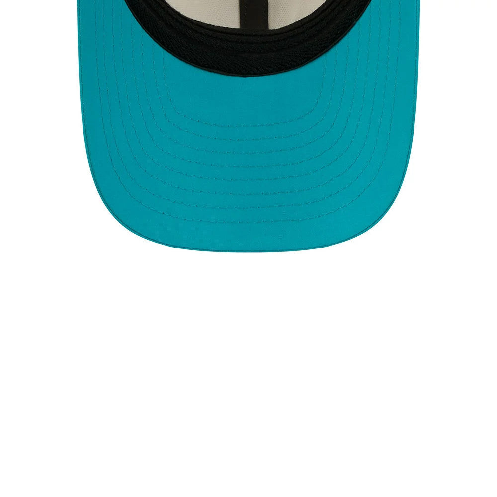 Pictured is this NFL Training 2026 Miami Dolphins 39THIRTY M-Crown Stretch Fit cap in white. 7