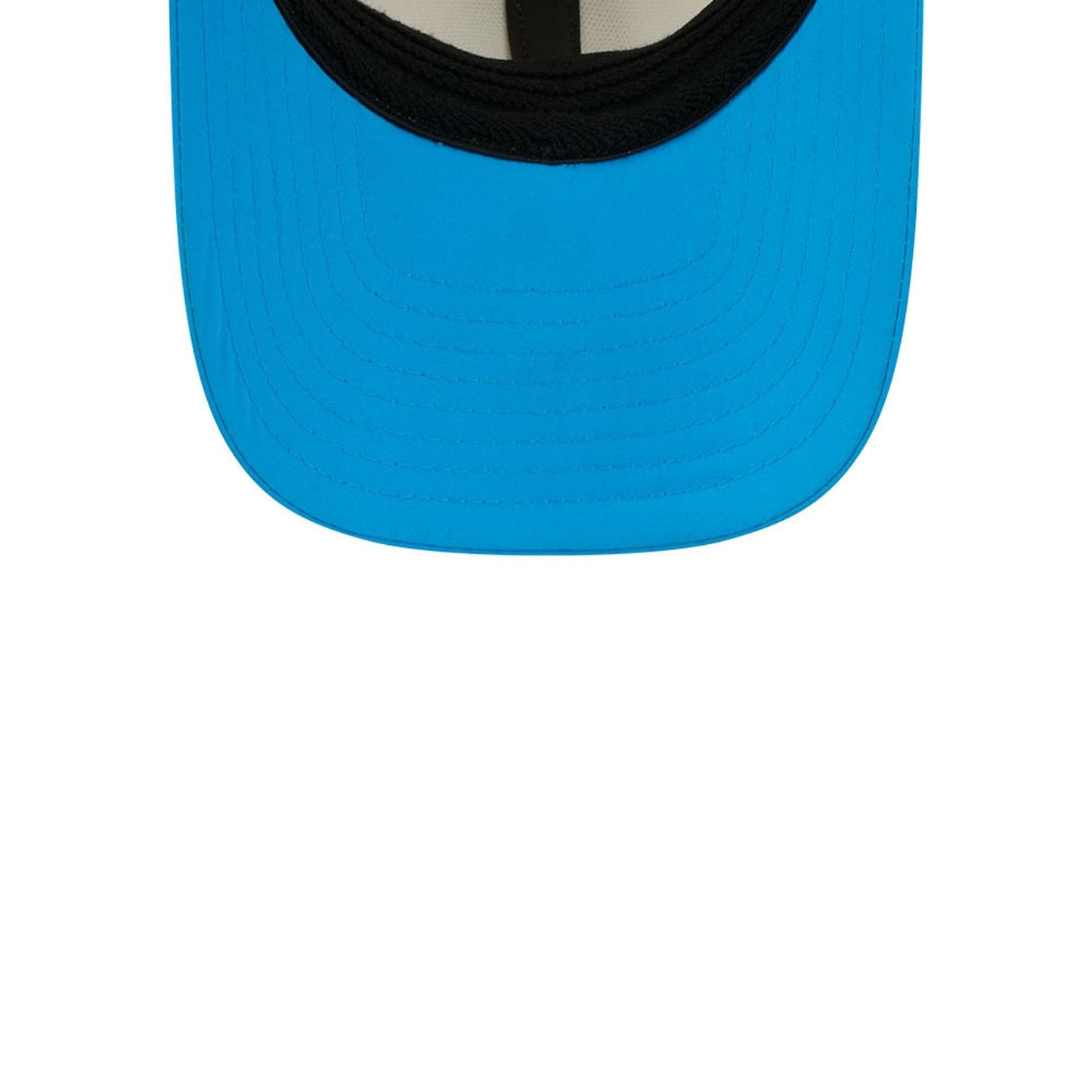 Pictured is this NFL Training 2026 Carolina Panthers 39THIRTY M-Crown Stretch Fit cap in white. 7