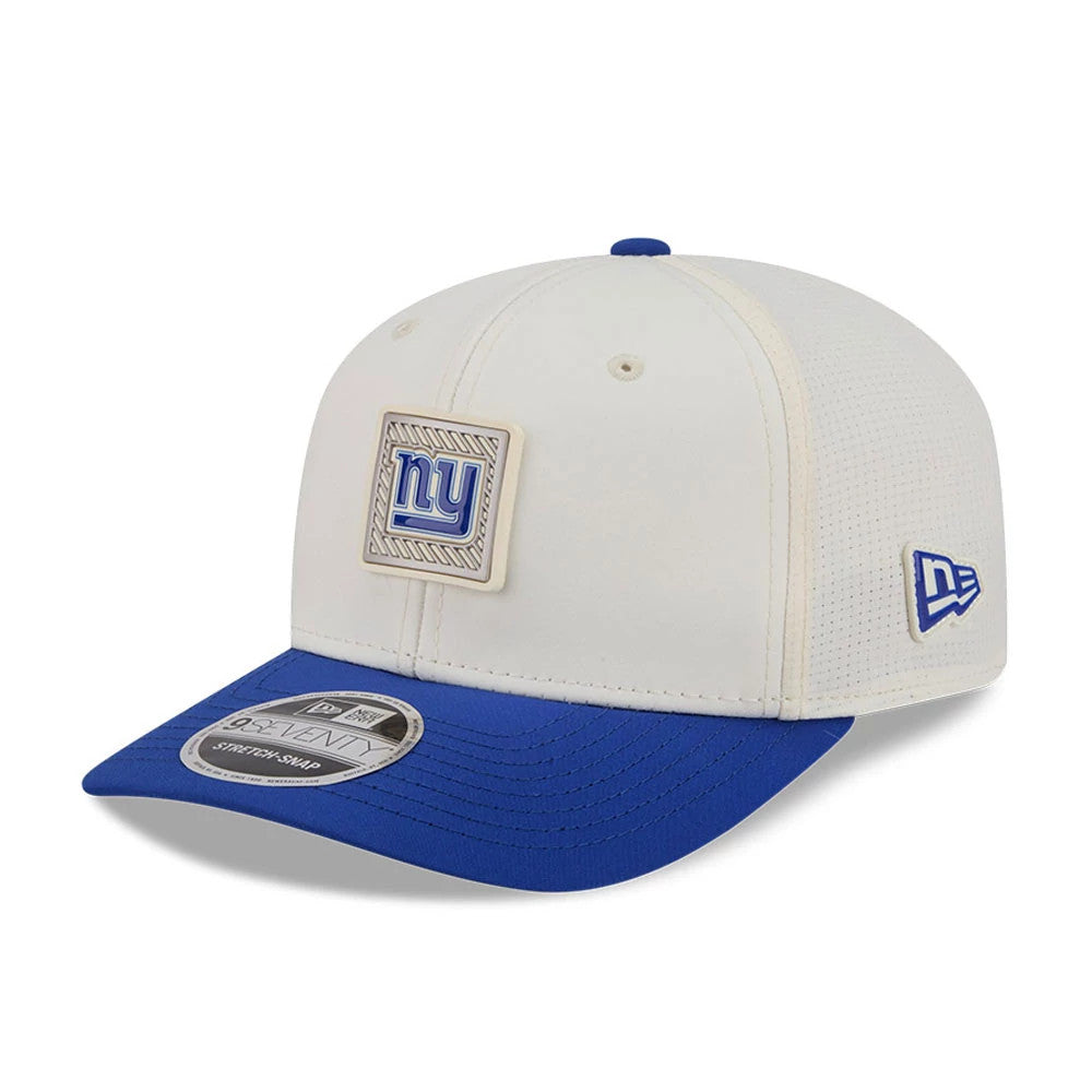 Pictured is this NFL Training 2026 New York Giants 9SEVENTY Stretch Snap cap in white. 3