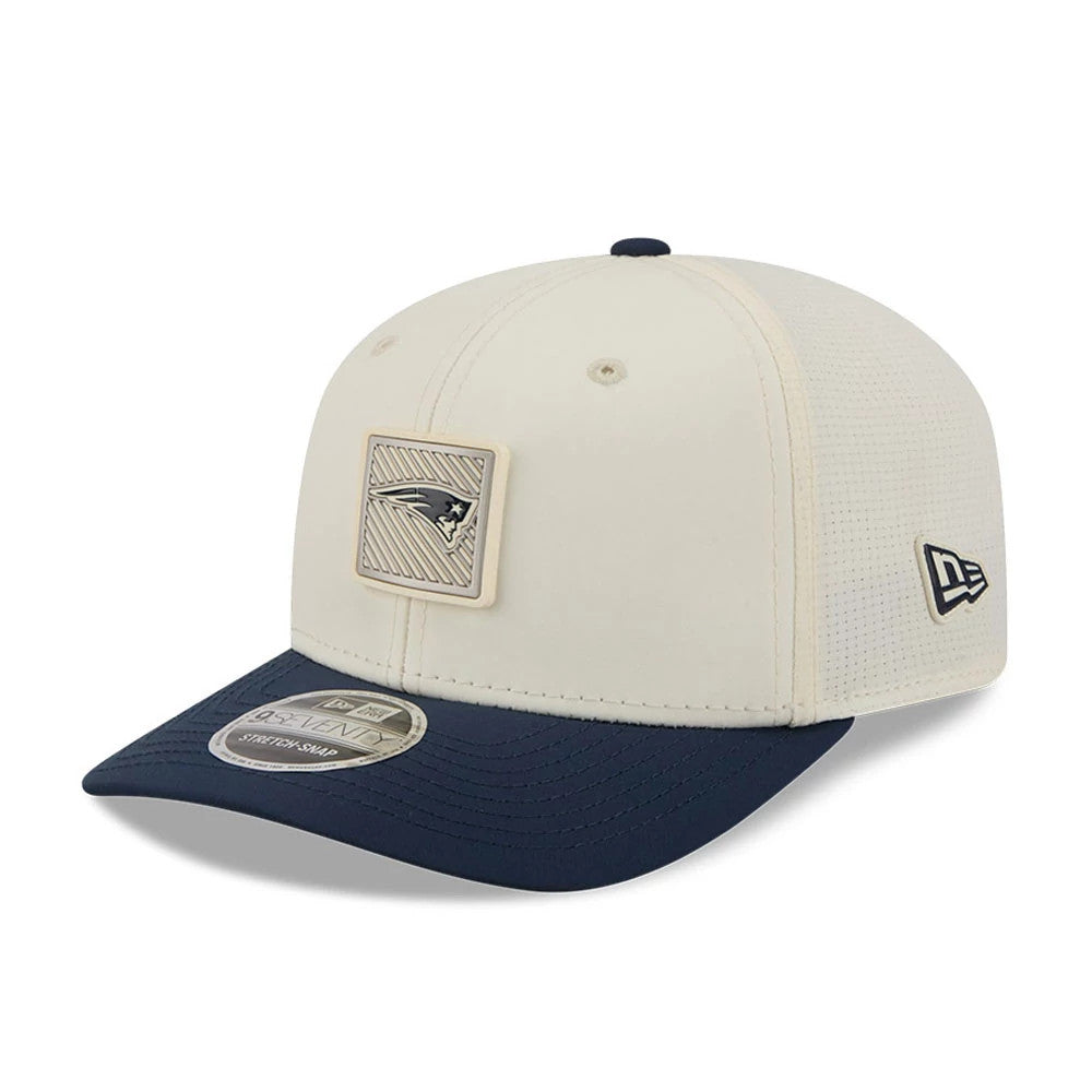 Pictured is this NFL Training 2026 New England Patriots 9SEVENTY Stretch Snap cap in white. 3