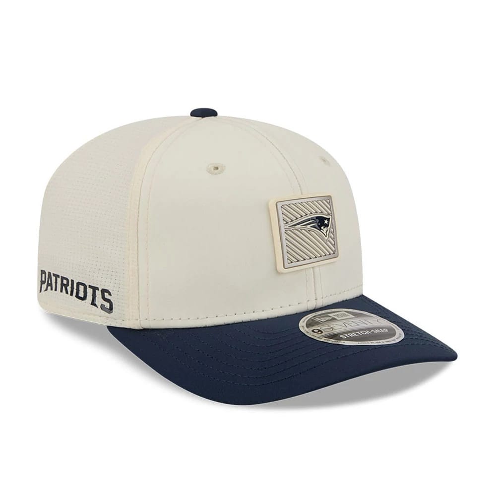 Pictured is this NFL Training 2026 New England Patriots 9SEVENTY Stretch Snap cap in white. 1