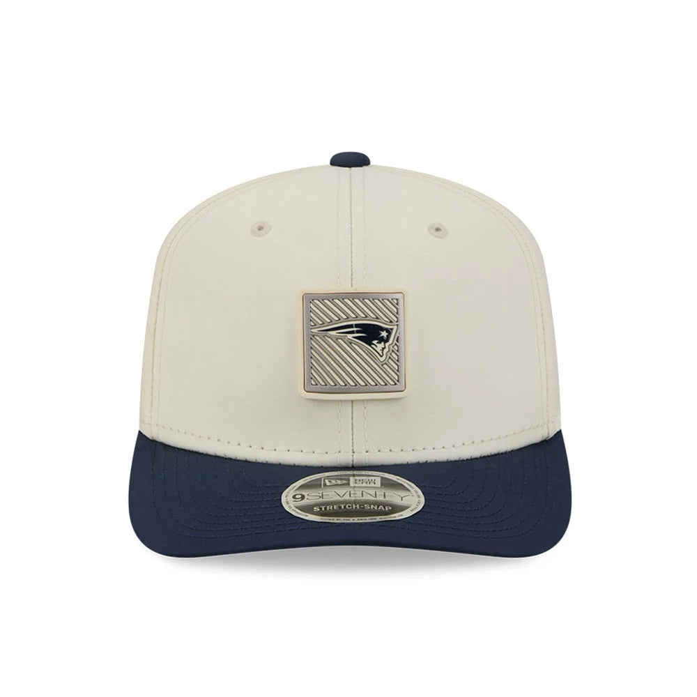 Pictured is this NFL Training 2026 New England Patriots 9SEVENTY Stretch Snap cap in white. 2