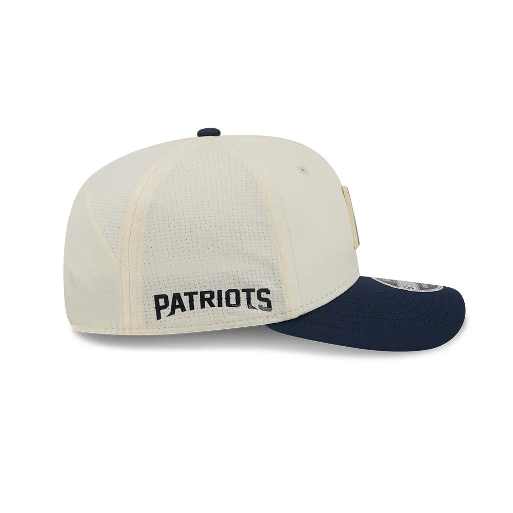 Pictured is this NFL Training 2026 New England Patriots 9SEVENTY Stretch Snap cap in white. 4